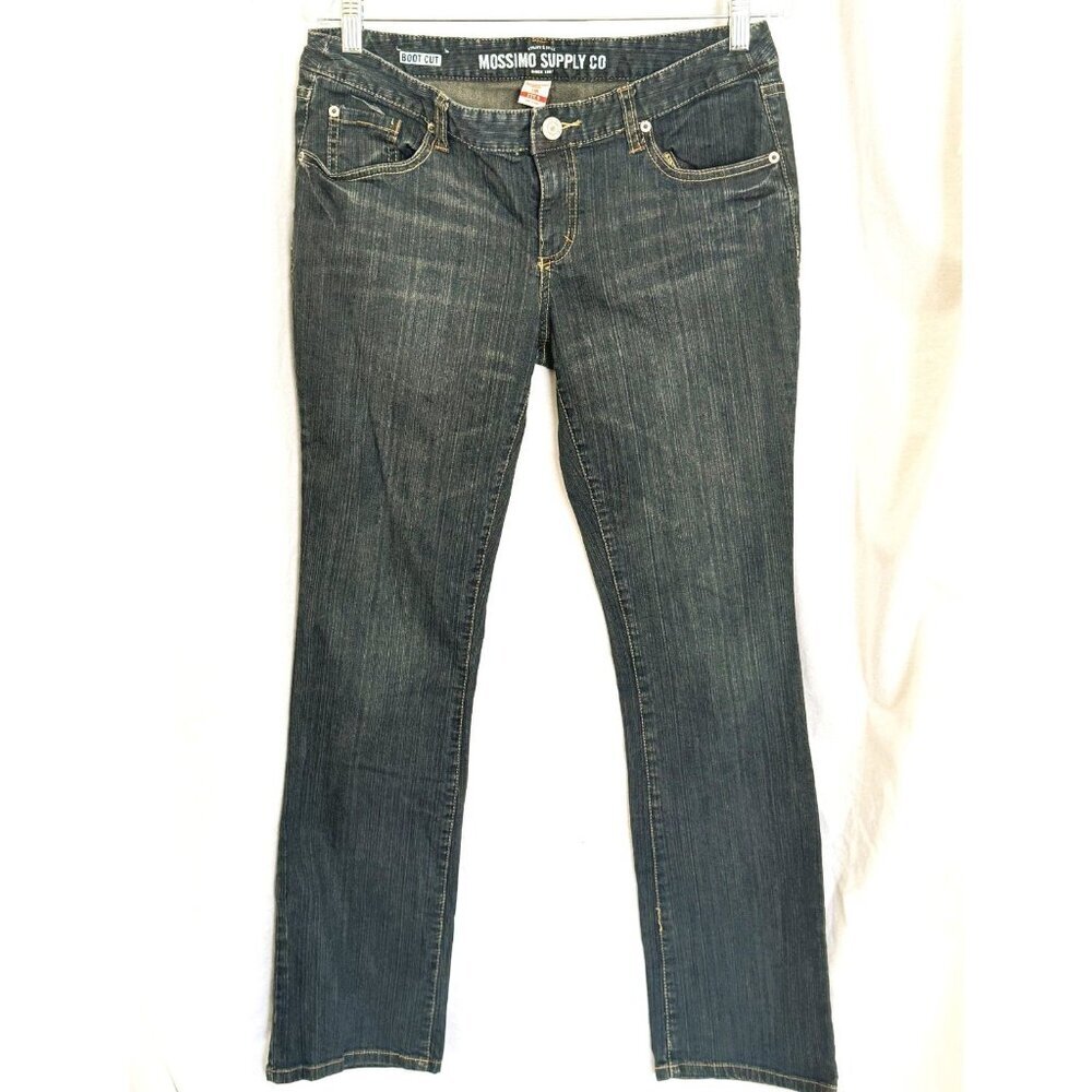 Mossimo Supply Co. Womens Jeans Dark Wash Denim Sz 6 Boot Cut PREMIUM Ladies